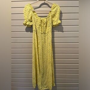 FAITHFUL THE BRAND YELLOW FLORAL DRESS 💕